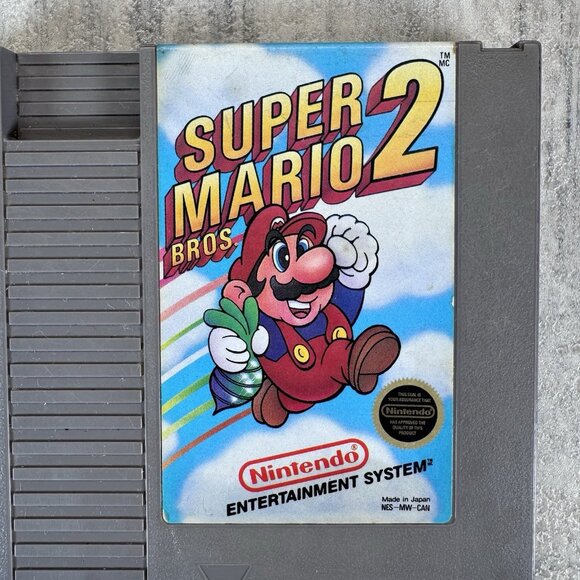 Super Mario Bros 2 (Nintendo NES, 1988) Tested - Picture 2 of 5